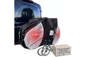 Formosa Covers Stronger Zipper Travel Bike Cover for Transport on Rack - Bicycle Protection for Rear Hitch Transport - Heavy Duty E-Bike Enclosure - Pick CORRECT Size (Single, Dual, Quad)