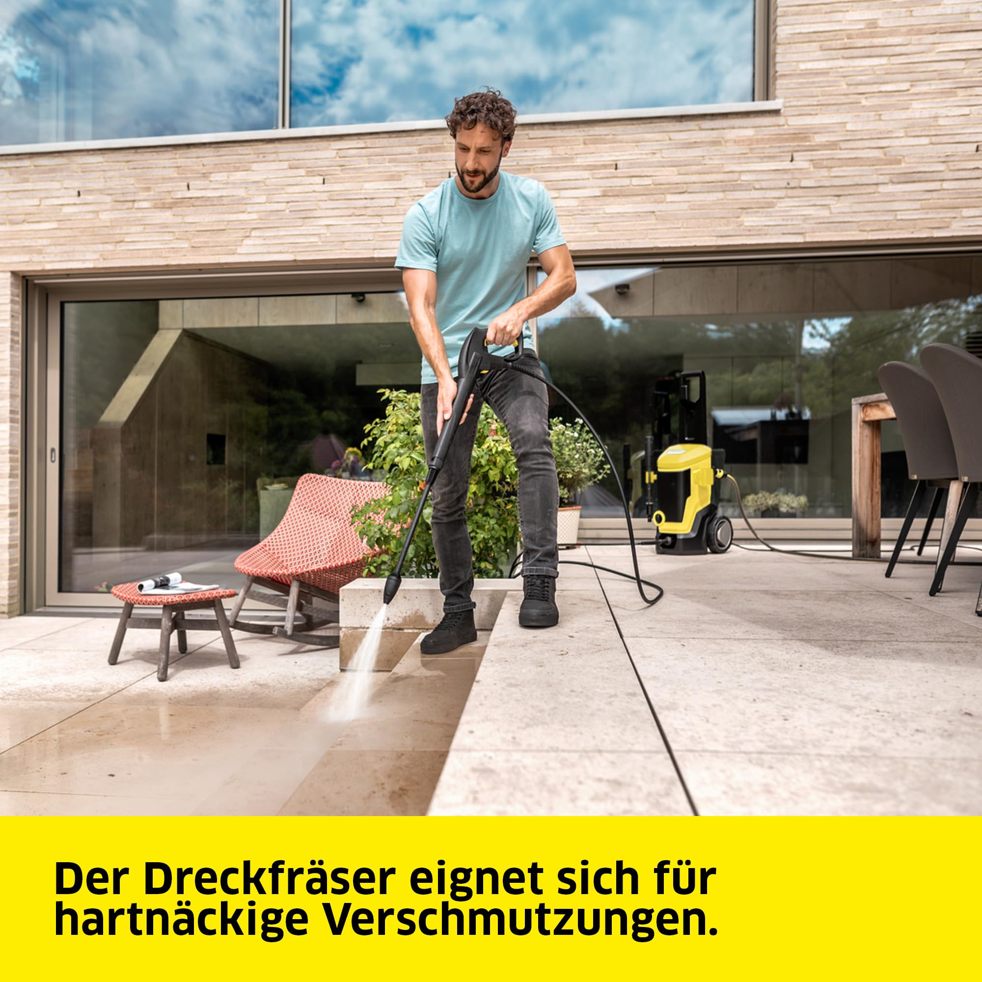 Kärcher Hochdruckreiniger K 7 WCM FJ, Druck: max. 180 bar, Fördermenge: max. 600 l/h, Flächenleistung: 60 m²/h, inkl. Schaumdüse für höchste Schmutzlösekraft, gelb 3