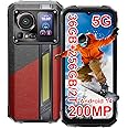 HOTWAV Hyper 7 Pro 5G Rugged Phone, 36GB + 256GB/2TB Android 14 Waterproof Phone, 6.6"FHD+ 2K Display Cell Phone, 10800mAh Battery, 200MP + 32MP Camera, Octa Core, Dual Sim, NFC, OTG, 120Hz, 33W, GPS