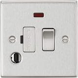Knightsbridge CS63FBC 13A Switched Fused Spur Unit Neon Flex Outlet Brushed view 1