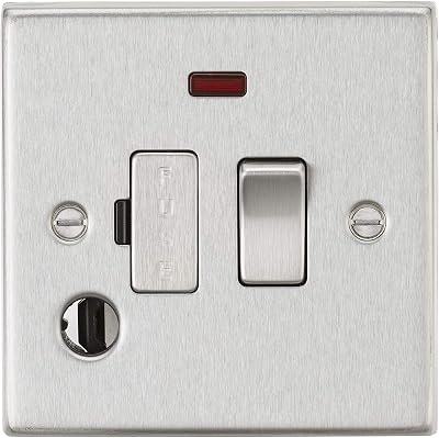 Knightsbridge CS63FBC 13A Switched Fused Spur Unit Neon Flex Outlet Brushed