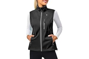 Little Donkey Andy Women's Lightweight Windproof Softshell Vest for Golf Tennis Running Cycling