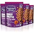 Saffron Road Organic Crunchy Chickpea Snacks-Gluten Free, Non-GMO, Halal, Kosher, Vegan (Bombay Spice, 6 oz (4 Pack))