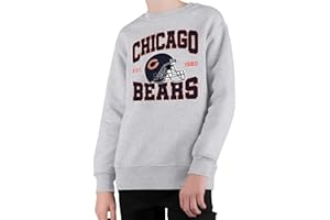 Junk Food Clothing x NFL - Team Helmet - Kids Crewneck Sweatshirt for Boys and Girls - Officially Licensed NFL Apparel