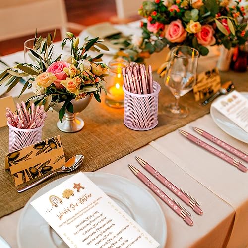 Kisston 36 Pcs Wedding Pens Bulk Bridal Shower Pens Favors