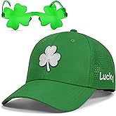 St Patricks Day Hat for Men Women, Saint Pattys Lucky Shamrock Trucker Hat,Irish Gifts Accessories