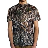 HOT SHOT Men’s Camo Hunting Short Sleeve Shirt – Quick Dry Performance Shirt