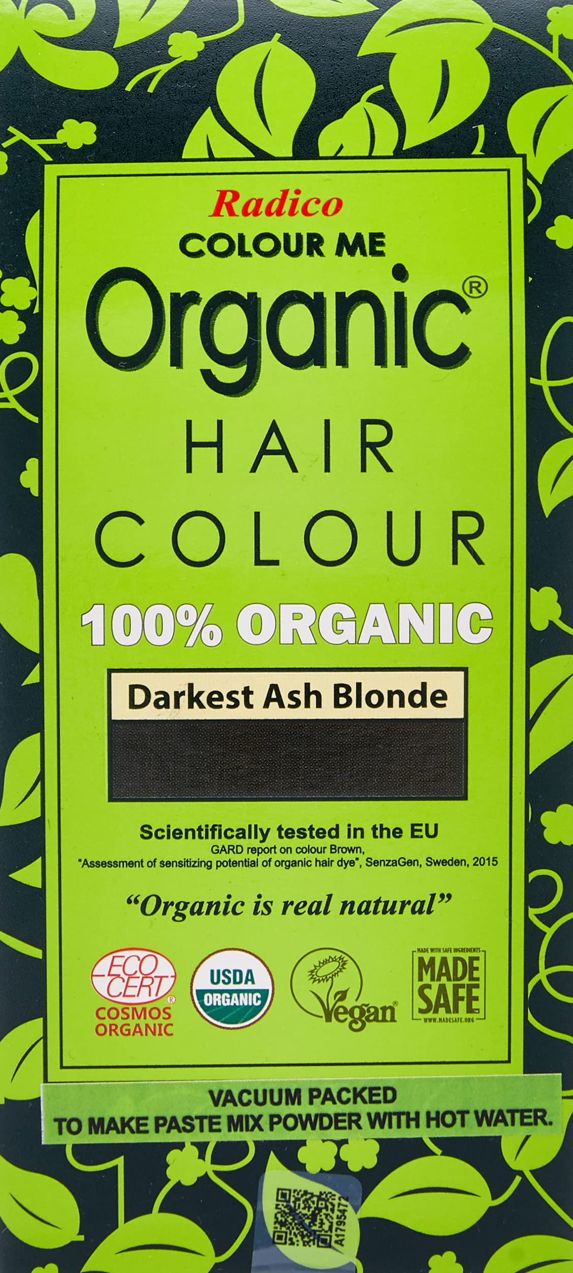 Radico Colour Me Organic plant hair very dark ash blonde (bio, vegan, natural cosmetic) Sduasch