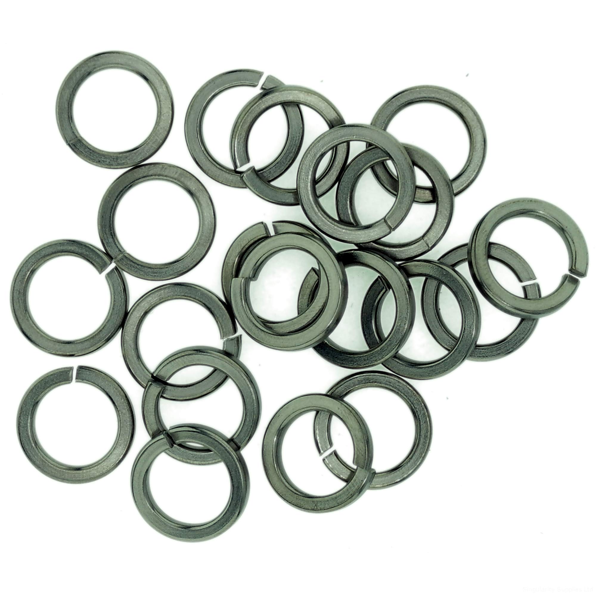 M12 (12mm) Square Spring Split Lock Washer - Stainless Steel (A2) (Pack of 20) — image 1