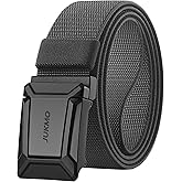 JUKMO Stretch Tactical Belt for Men, Military Work Rigger Hiking 1.5" Elastic Nylon Web Ratchet Quick Release Belt
