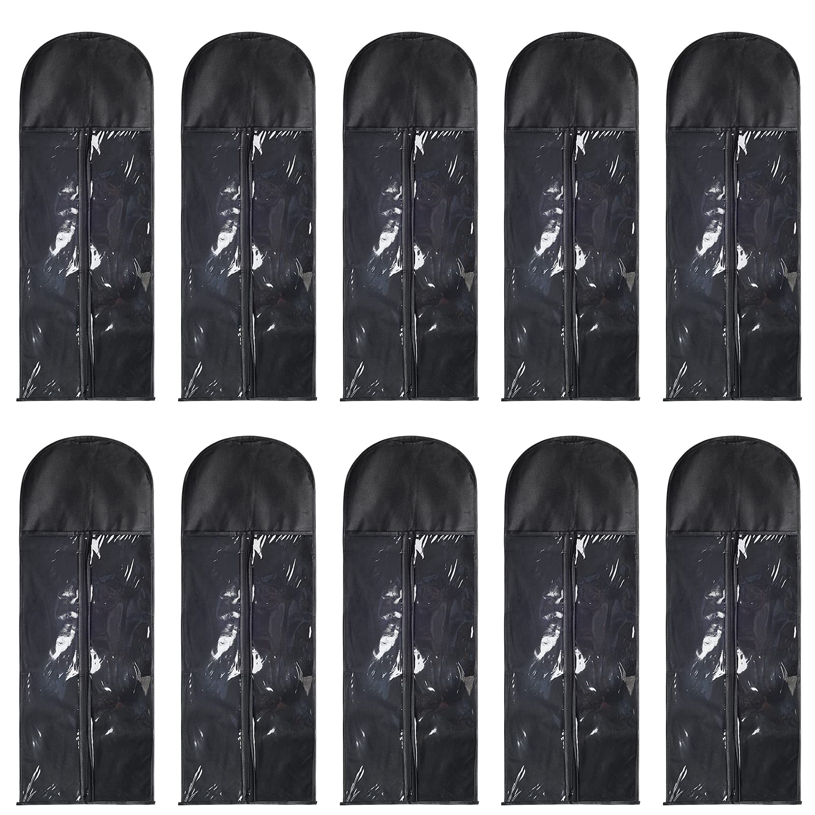 Wig Storage Bag, Clothes Isolation Holder Case Dust-Proof Wigs Pouch Protect Organizer for Hair Extensions Bundles (Black 80 * 29cm)