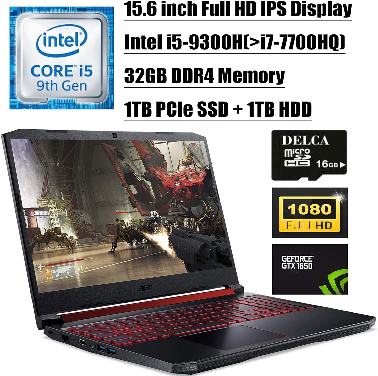 Acer Nitro 5 15 2020 Newest Gaming Laptop I 15.6