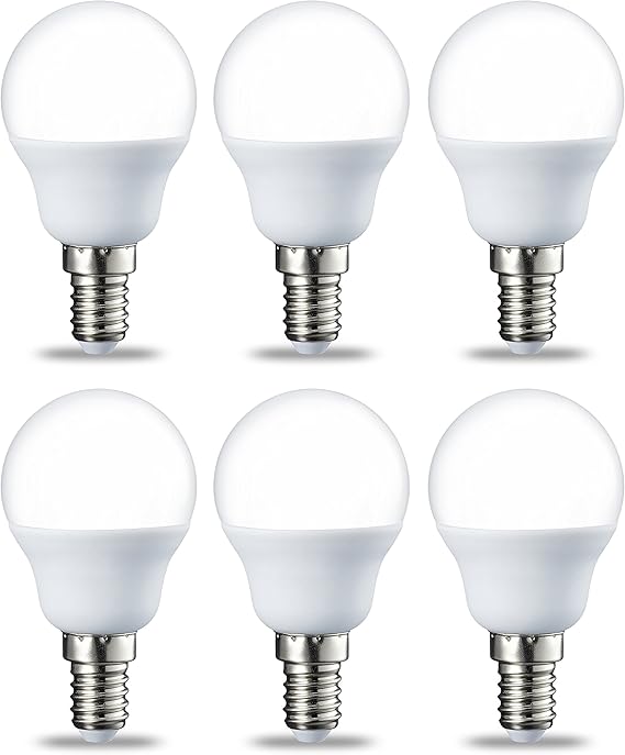 AmazonBasics Petite ampoule LED E14 P45 type globe, avec culot à vis, 5