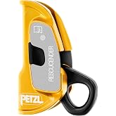PETZL RESCUCENDER Openable Cam-Loaded Rope Clamp for Haul Systems - Yellow