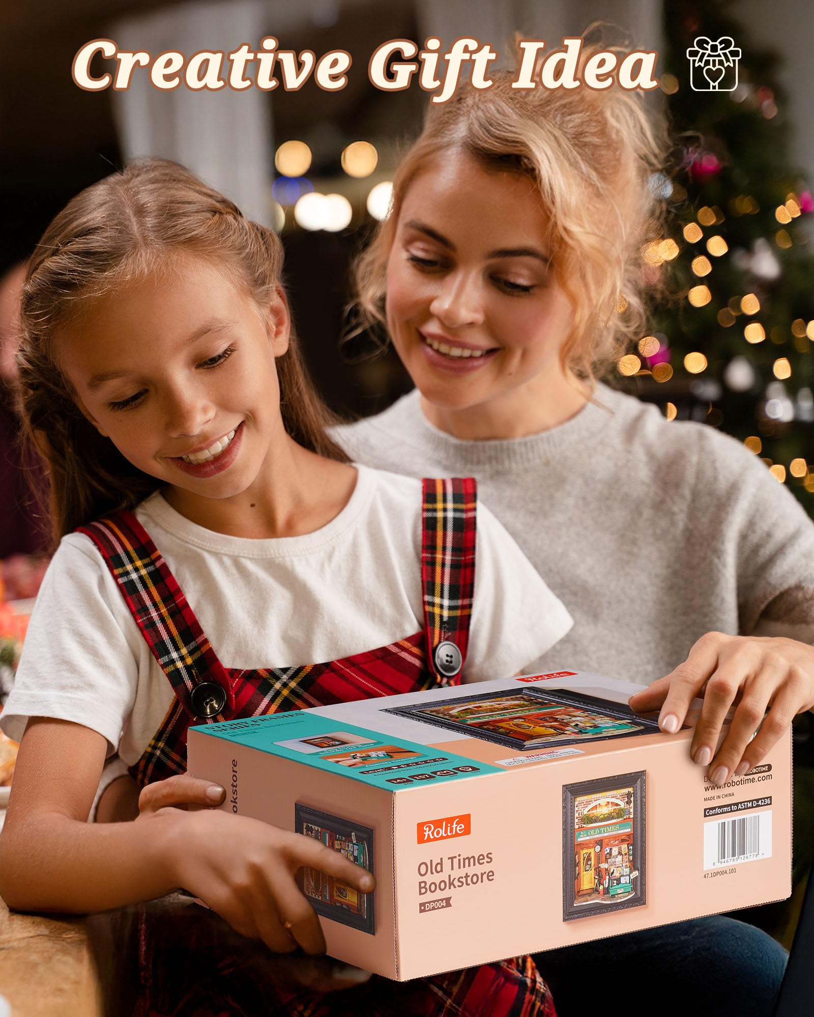 Rolife DIY Miniatur Haus für Erwachsene Wandhängbares Miniatur Puppenhaus mit LED Lichtern Wohnkultur 3D Puzzle Kreatives Geschenk für Erwachsene (Alte Buchhandlung) 6