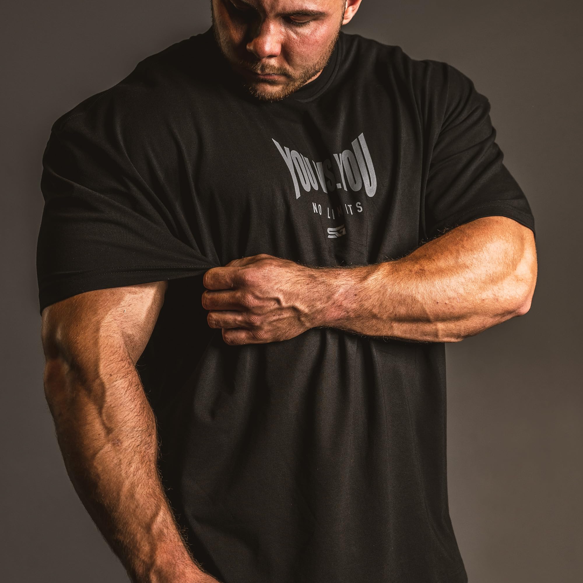 Satire Gym - Pump Cover Gym Shirt Herren Oversize - Sport Shirt Männer 6