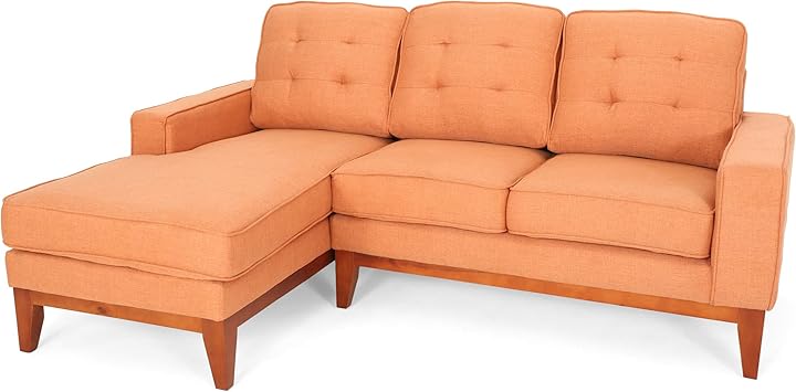 Amazon Com Penny Chaise Sectional Sofa Set 2 Piece 3 Seater