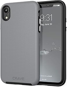 iPhone XR Case, Crave Dual Guard Protection Series Case for Apple iPhone XR (6.1 inch) - Slate