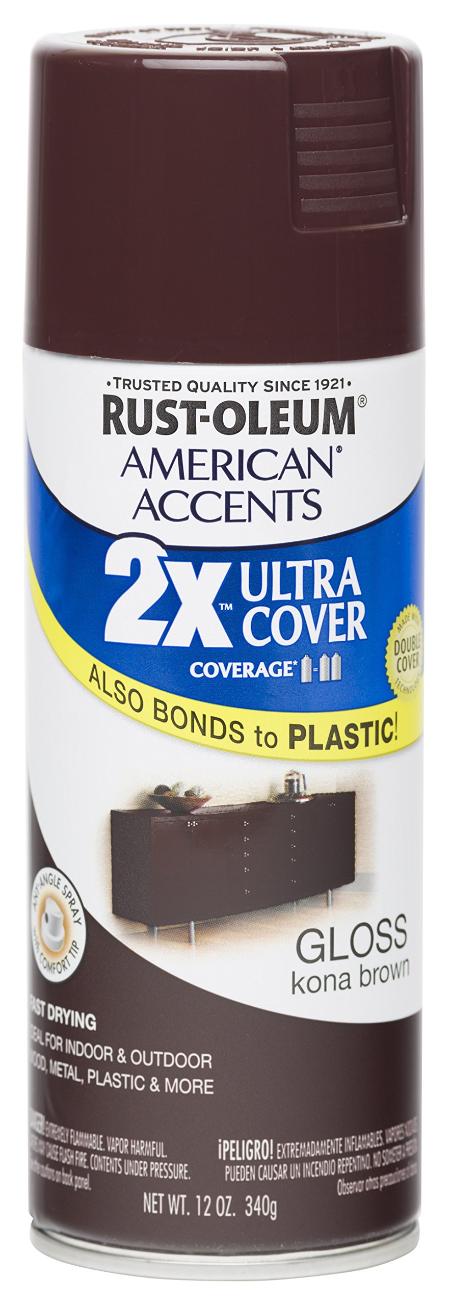 Rust Oleum 280697 American Accents Ultra Cover 2X Spray Paint, Gloss