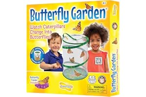 Insect Lore - Butterfly Growing Kit - Butterfly Habitat Kit with Voucher to Redeem 5 Caterpillars, STEM Journal, Butterfly Fe