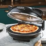 Cooks Professional Electric Pizza Oven 1200W with Stone Base 31cm Grey view 2