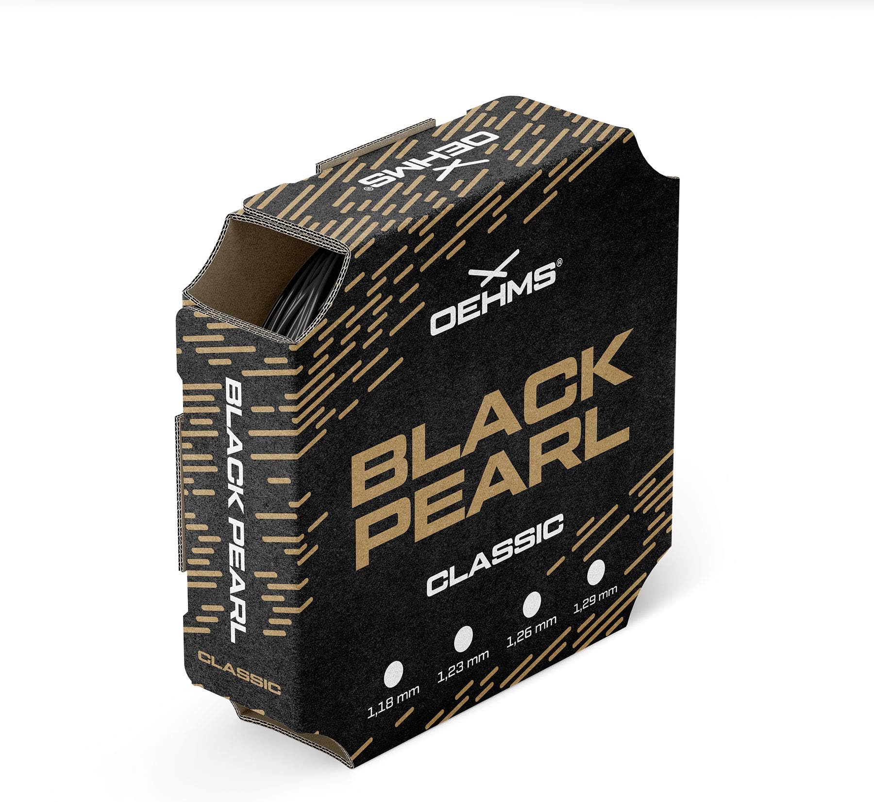 OEHMS Black Pearl Classic | Round Co-Poly Tennis-String | 660 feet Reel