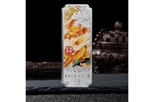 YAKIN SHOP Celebrate The Chinese New Year of The Dragon with Our Silver-Plated Lucky Bar – A Symbol of Prosperity and Good Fortune (1)