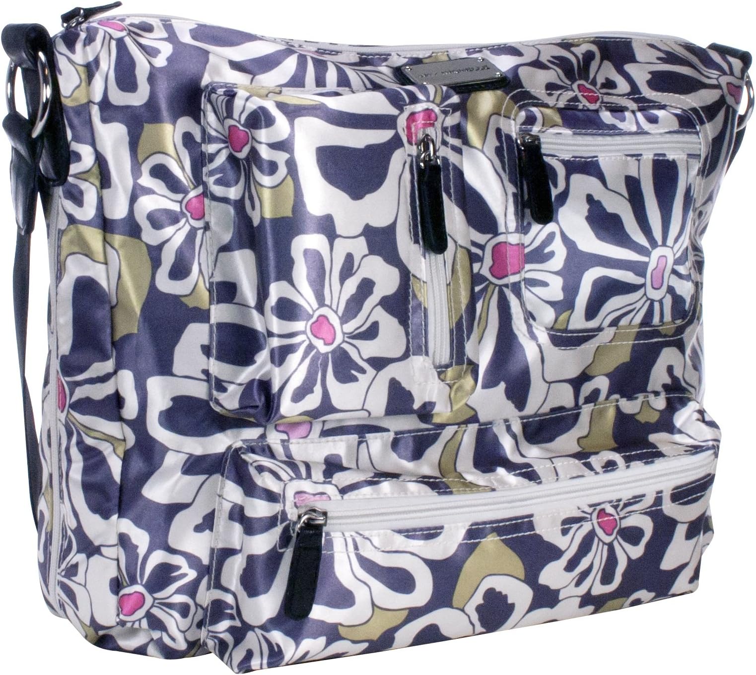 Amy Michelle Iris Diaper Bag, Charcoal Floral (Discontinued by Manufacturer)