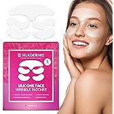 SILKDERMIS Silicone Face and Forehead Wrinkle Patches: Facial Wrinkle Patch for overnight and Smile Line and Under Eye Patches Forehead Wrinkle Treatment 5pcs x 1Packs