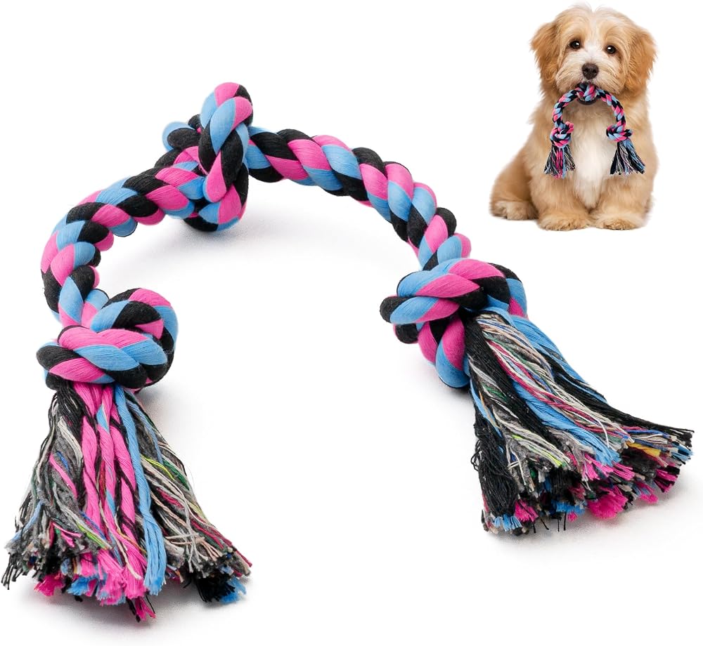 SHARLOVY Dog Chew Toys for Aggressive Chewers 6 Pack Large Dogs