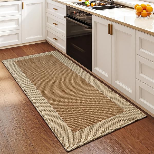 QICAIJIA KITCHEN MATS FOR FLOOR, SUPER ABSORBENT KITCHEN...