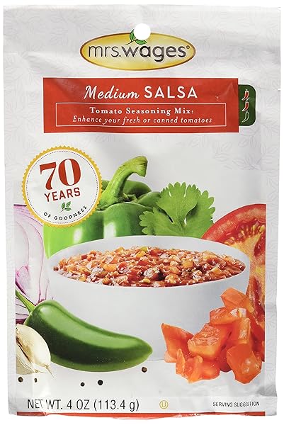 MRS. WAGES MEDIUM SALSA CANNING MIX, 4 OZ...