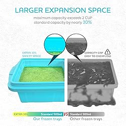 XOMOO Silicone Freezer Tray With Lid-Soup Freezer