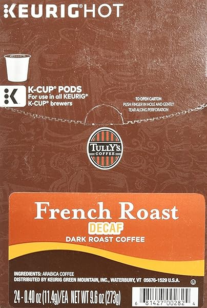 FRENCH ROAST DECAF COFFEE K-CUPS, 96/CARTON