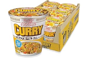 Nissin Cup Noodle Ramen Noodle Soup, Curry, 2.82 Ounce (Pack of 6)