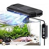 Aquarium Fan,Ultra-Quiet Fish Tank Cooler,More Powerful,Cooling Effect 3-7℉ with 3 Speed Modes Adjustable Applicable Aquariums with or Without Edges, for Axolotl Seawater Freshwater Coral Grass Tank