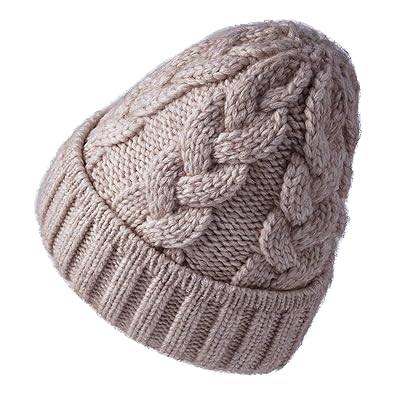 Warm Cashmere Twist Knit Beanie Hat with Pom Pom for Oman Ubuy