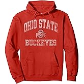 Ohio State Buckeyes Vintage Worn Red Officially Licensed Pullover Hoodie