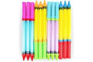 Boley Crayon Super Soaker - 12 Pk 17" Long Range Water Gun Pool Party Game Set - Big Water Guns for Kids & Adults - Ages 3 and Up!