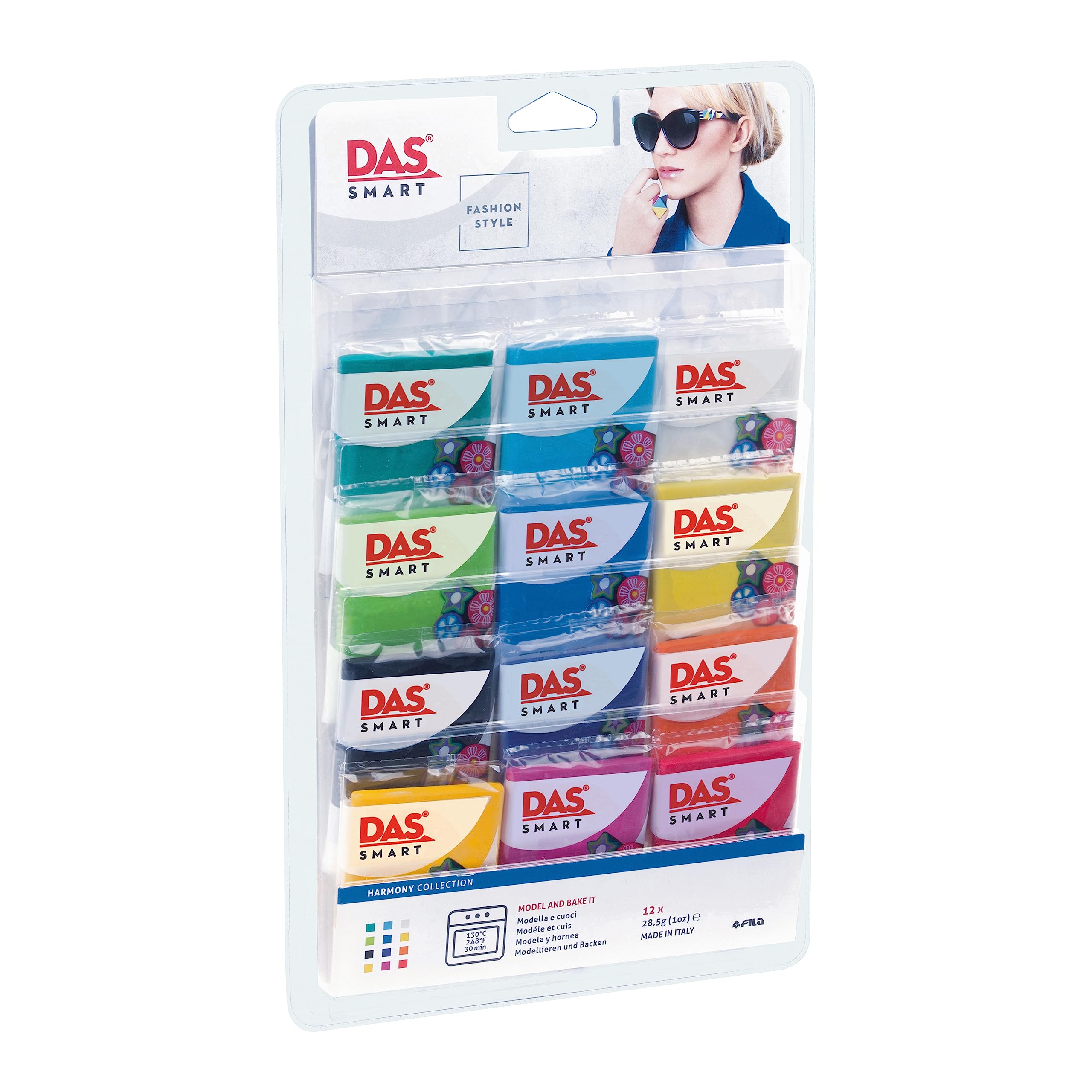 DAS Smart Fashion Style Modelling Clay Set, Perfect for Fashionistas and Mixed Media Designers