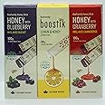 BeeFamily - Variety Honey Stick Set 300g - Blueberry Honey, Cranberry Honey, Lemon Honey