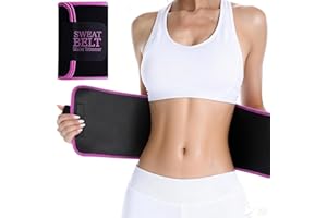 LKV Waist Trainer for Women & Men, Neoprene Waist Sweat Band, Waist Trimmer Sweat Belt for Workout, Stomach Wrap Body Shaper