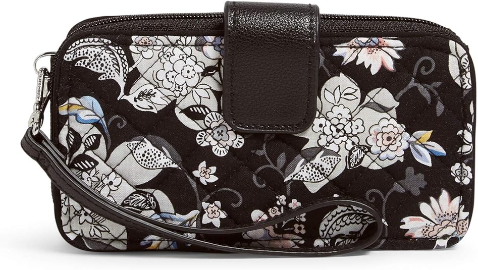 Vera Bradley women's Iconic RFID Smartphone Wristlet, Signature Cotton