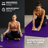 KAYMAN Exercise Yoga Mat Non Slip Purple 183 x 60 cm 8mm Carry Straps view 3
