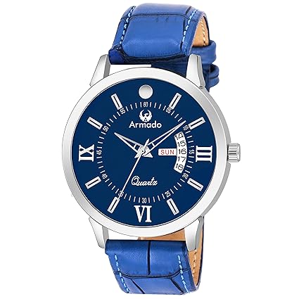 AR-4002-BLU Day and Date Analogue Watch for Men