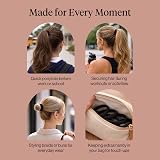 Kitsch Black Hair Ties 6pcs No Damage Nylon Elastics for Women view 8