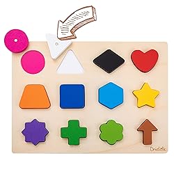 Magnetic Wooden Educational Shape Puzzle - Learn