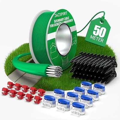DazSpirit Boundary Cable Kit 50 m with 50 Pegs 10 Connectors 10 Terminals