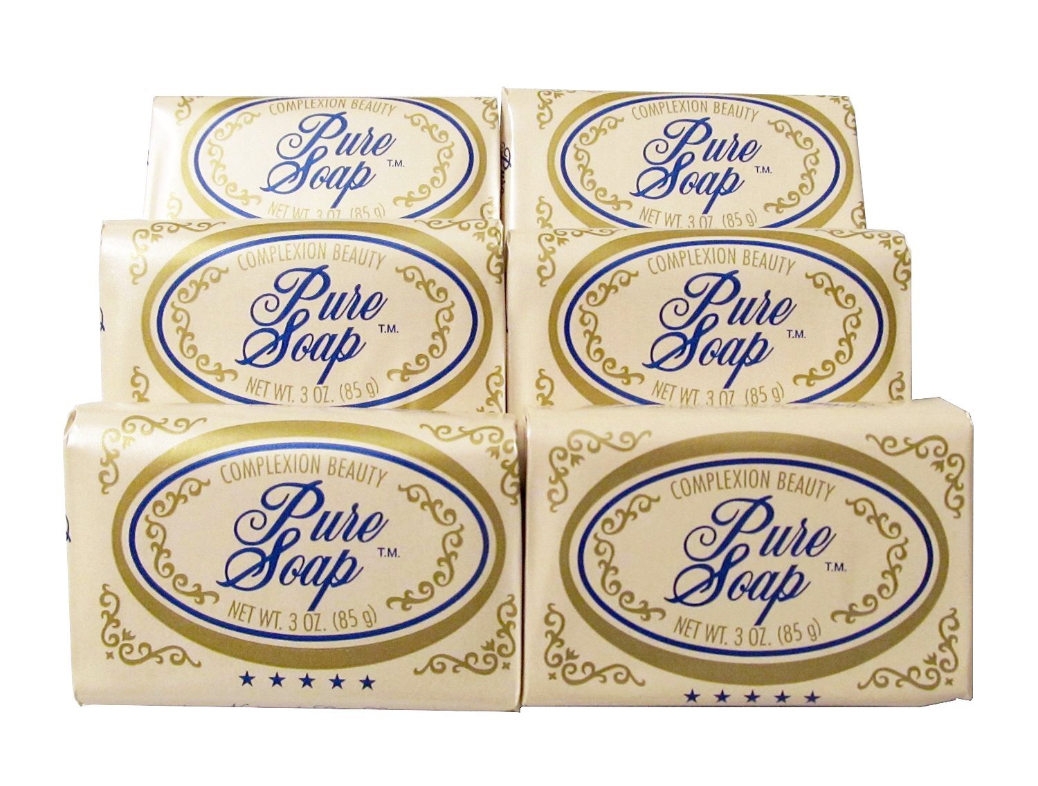 Amazon Com Cal Ben Five Star Soap Products All Natural Made In The Usa 6 Piece Bath Soaps Beauty