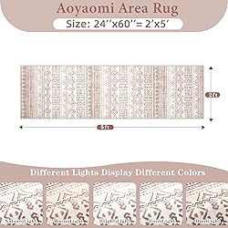 Runner Rug 2x5 Boho Geometric Area Rug: Small